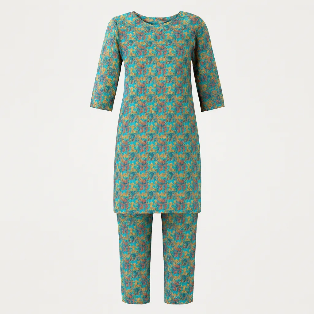 Nishat Printed Green Suit (S)