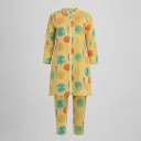 Nishat Printed Mustard Suit