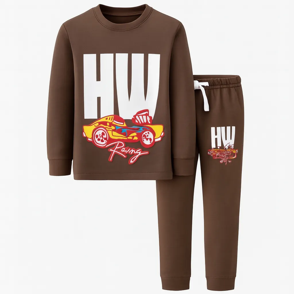 Minnie Tinnie Boys Brown Co-Ord Set (2-3Y)