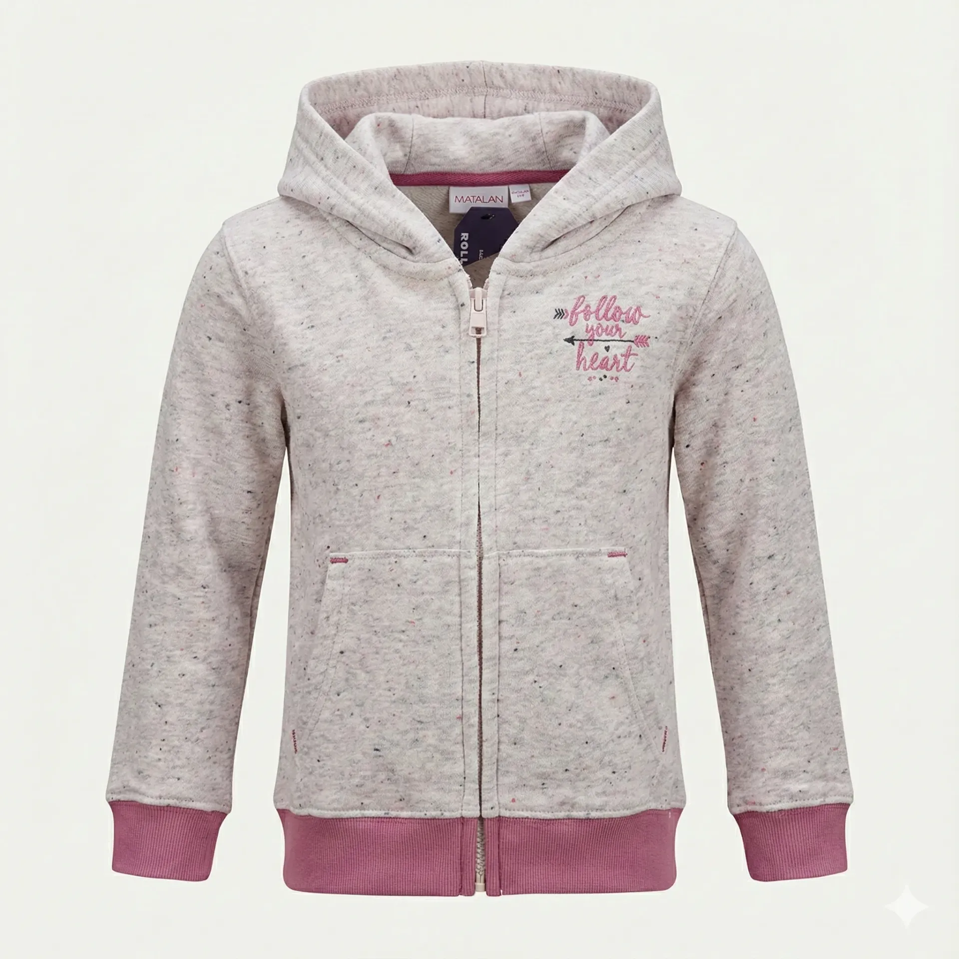 RollOver Girls Zipper Hoody (6-12M)