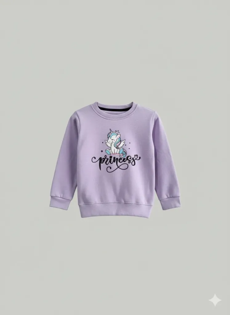 Minnie Minors Girls Purpal SweatShirt