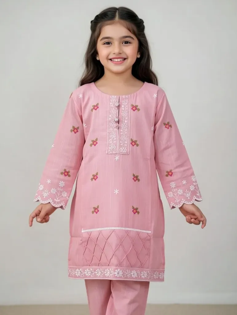 LeasureClub EMB Pink Suit (5-6Y)