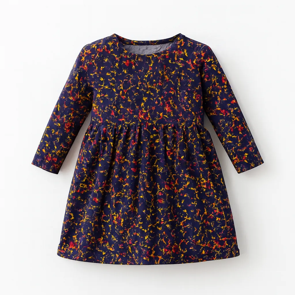 LeasureClub Girls Black Frock (5-6Y)