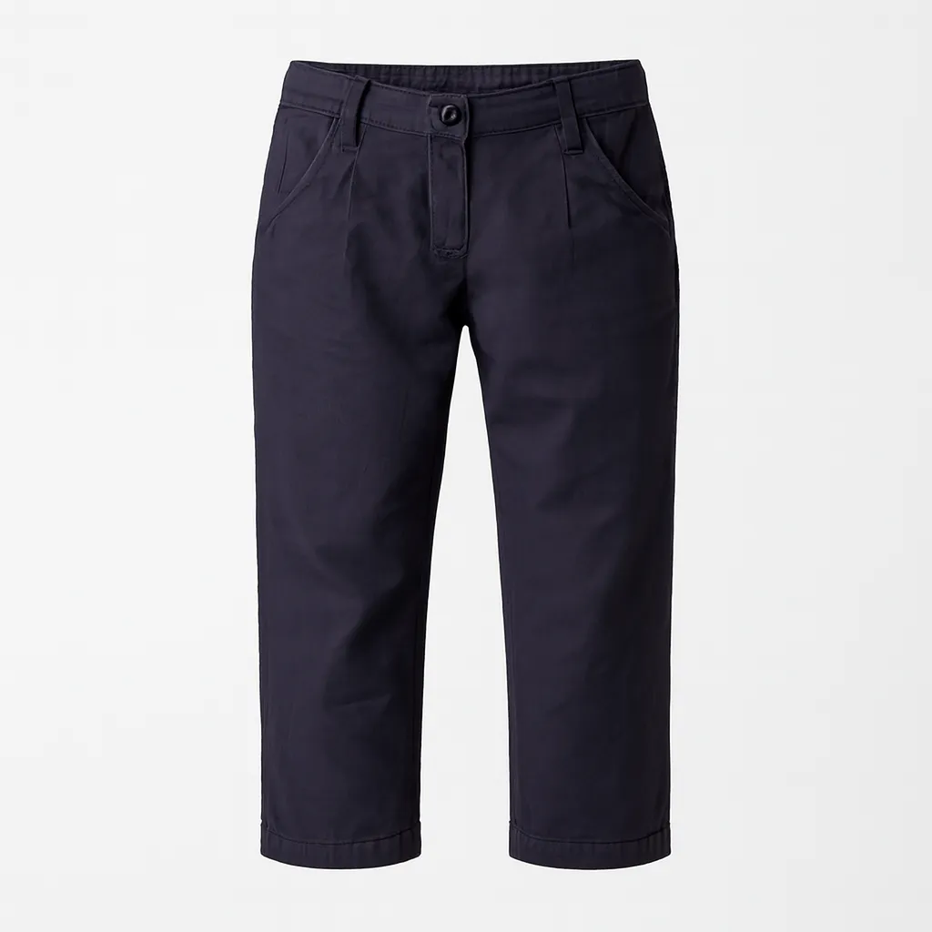 Rollover Girls Black Cotton Pant