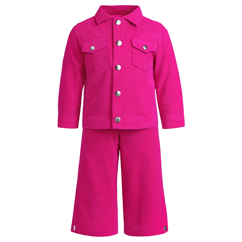 LC Cotrai Suit (Shoking Pink, 4-5Y)