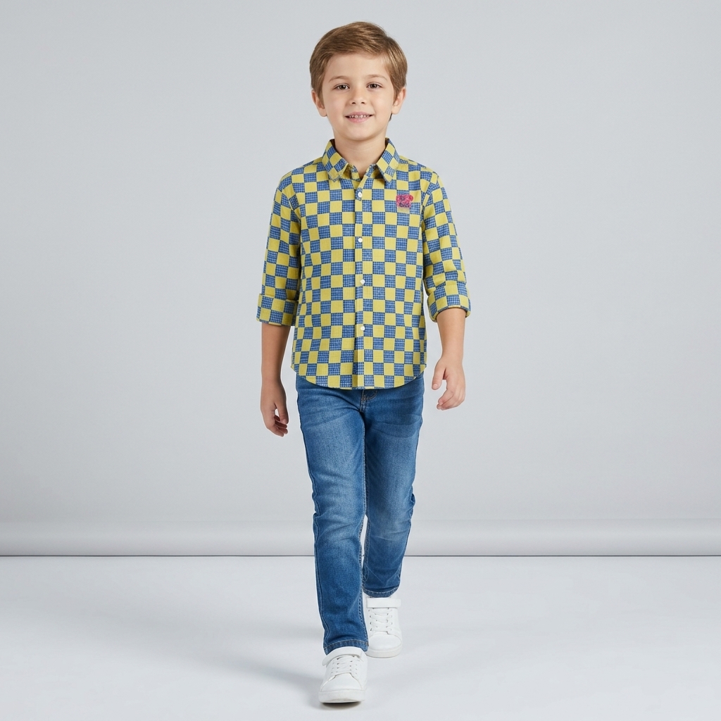 Hopscotch Boys Check Shirt (2Y)