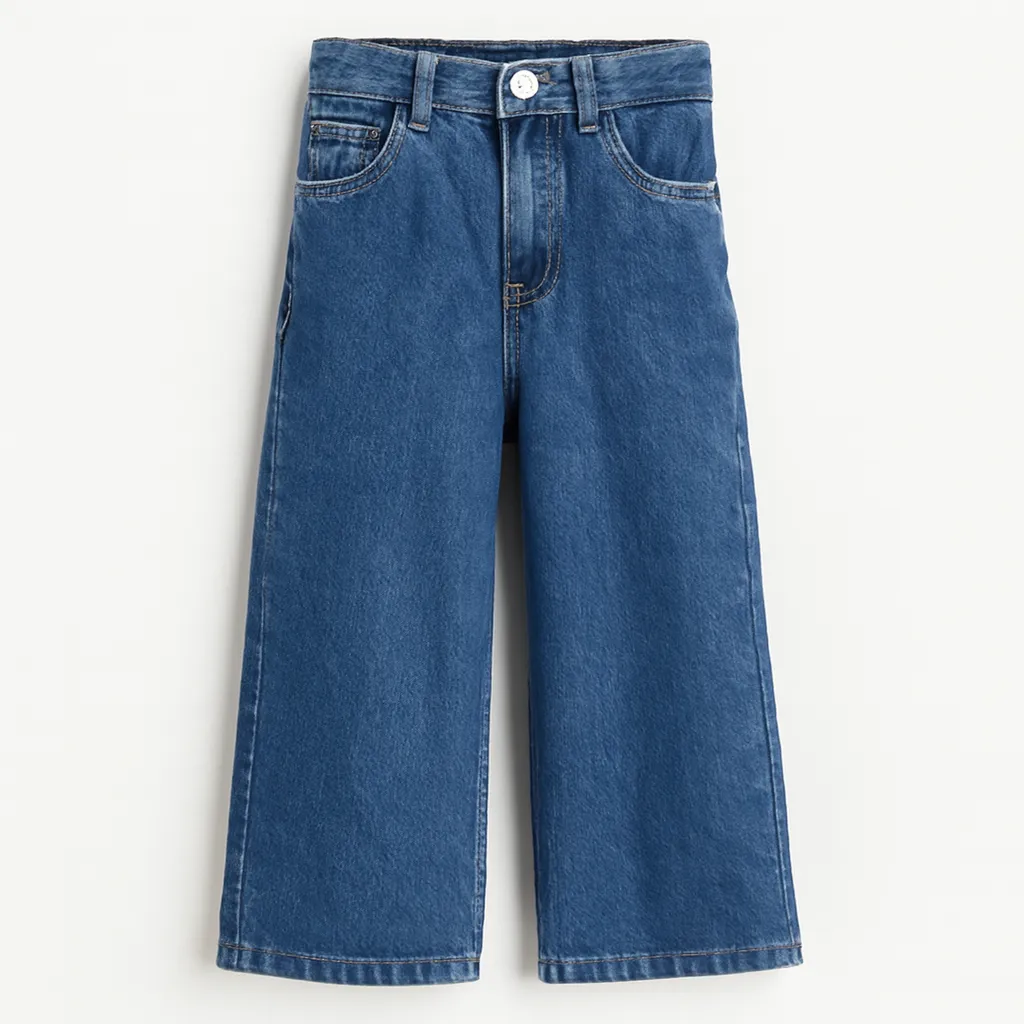 Rollover Girls Dark Blue Wideleg Jeans (4-5Y)