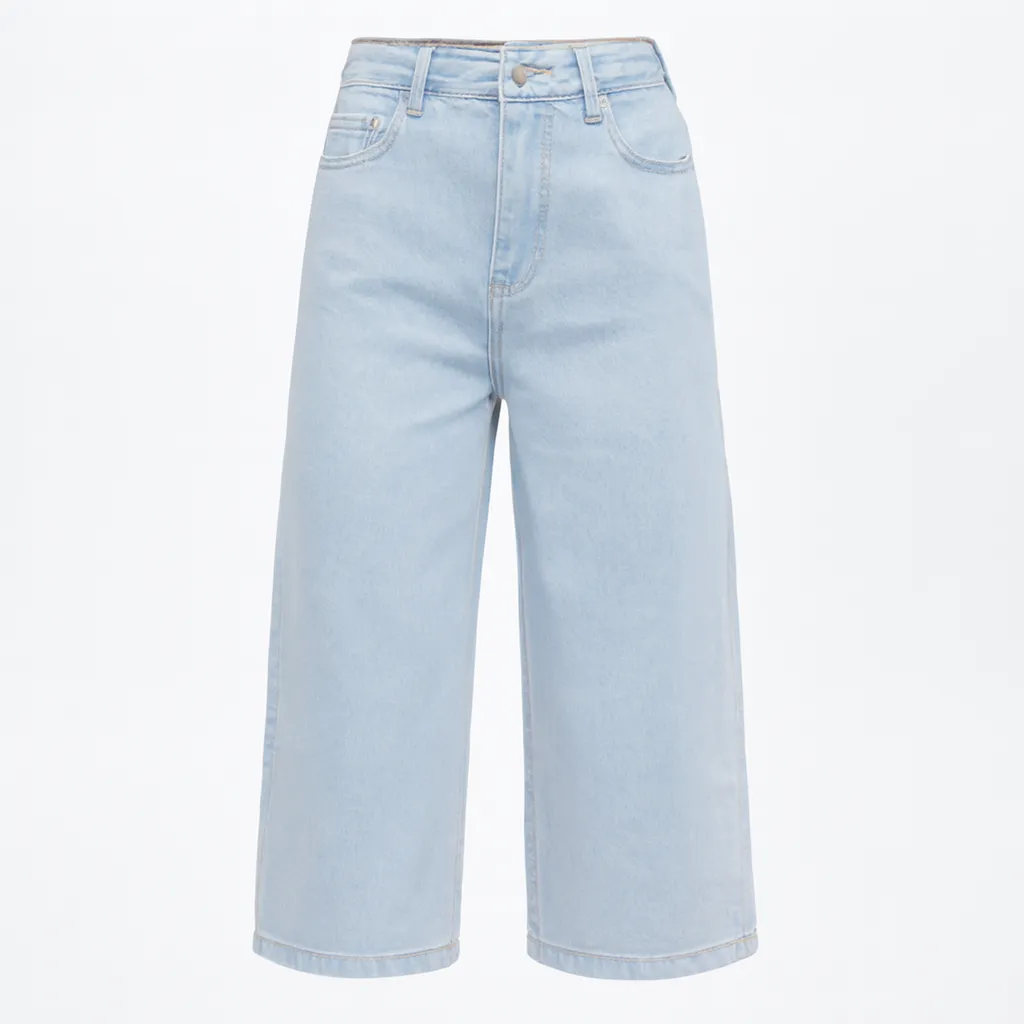 Rollover Girls Ice Blue Wideleg Jeans