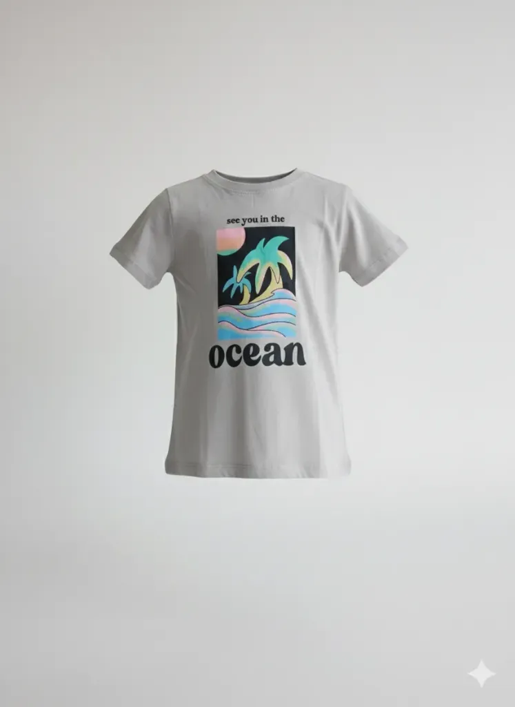 Breakout Boys Grey Ocean T-shirt (4-5Y)