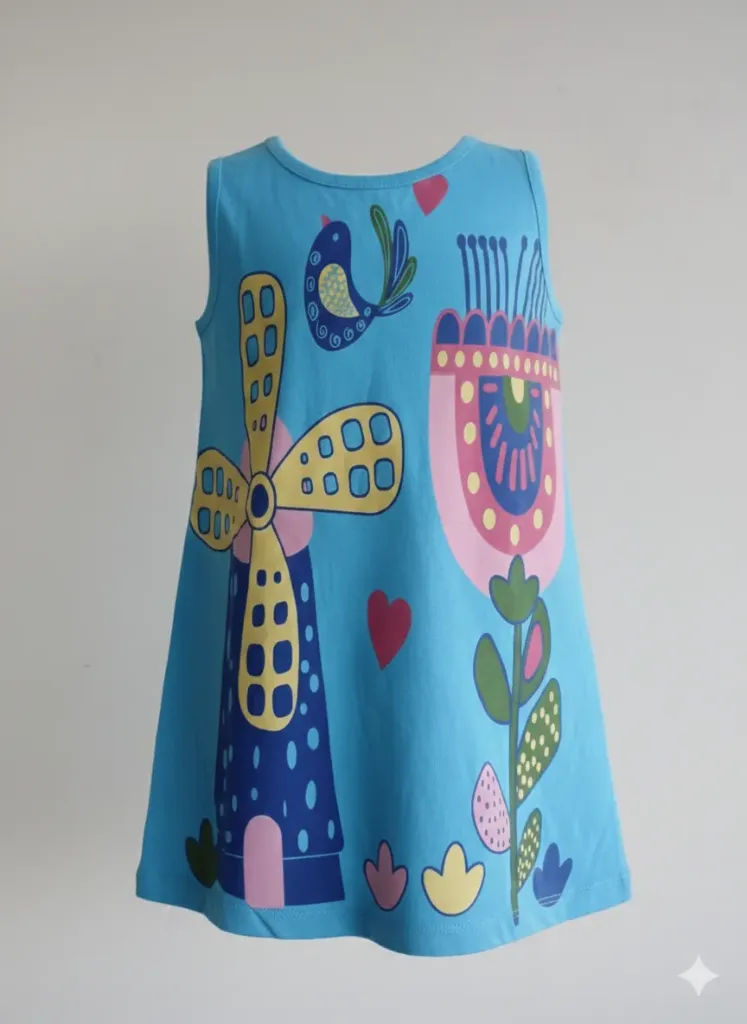 Breakout Girls Blue Tank Top (1-2Y)