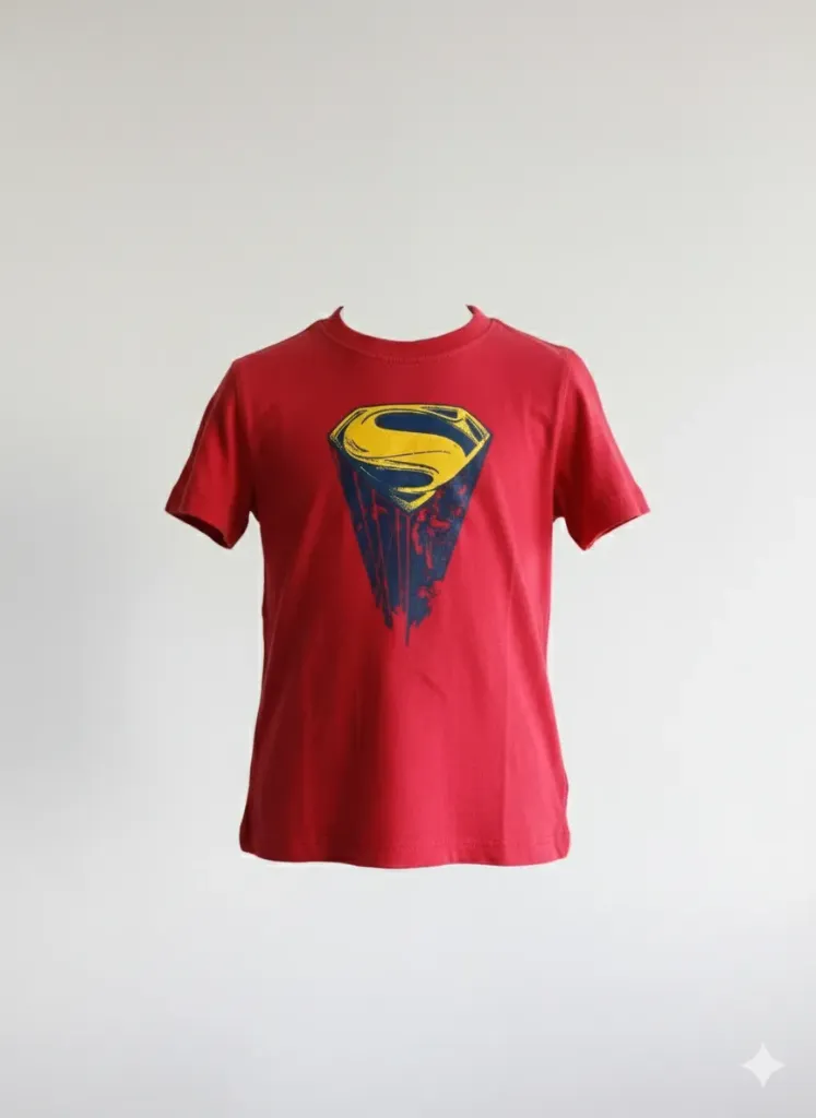 Kool Kids Boys Red Superman  T-shirt