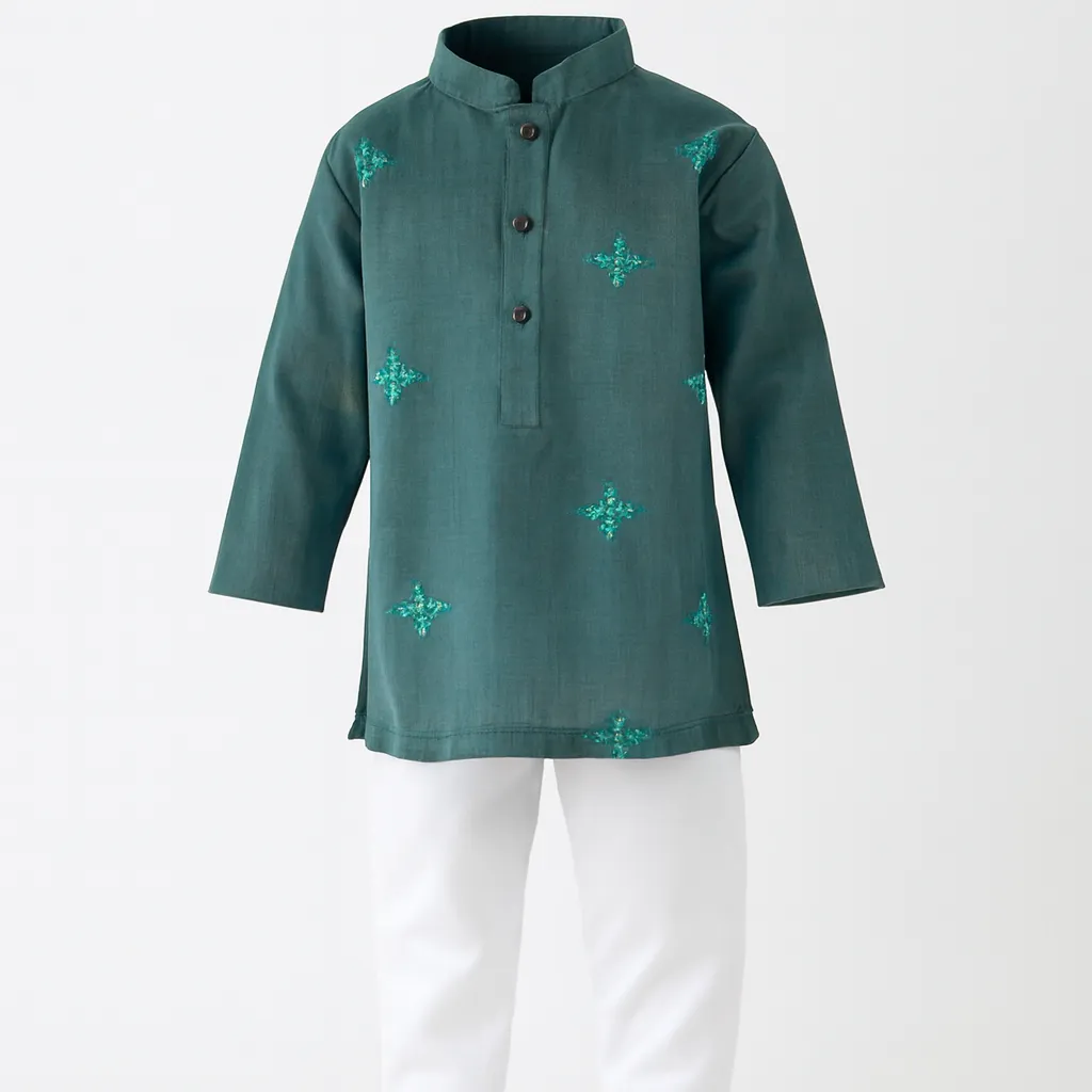 Pepperland Boys Emb Shalwar Qameez (3-4Y)