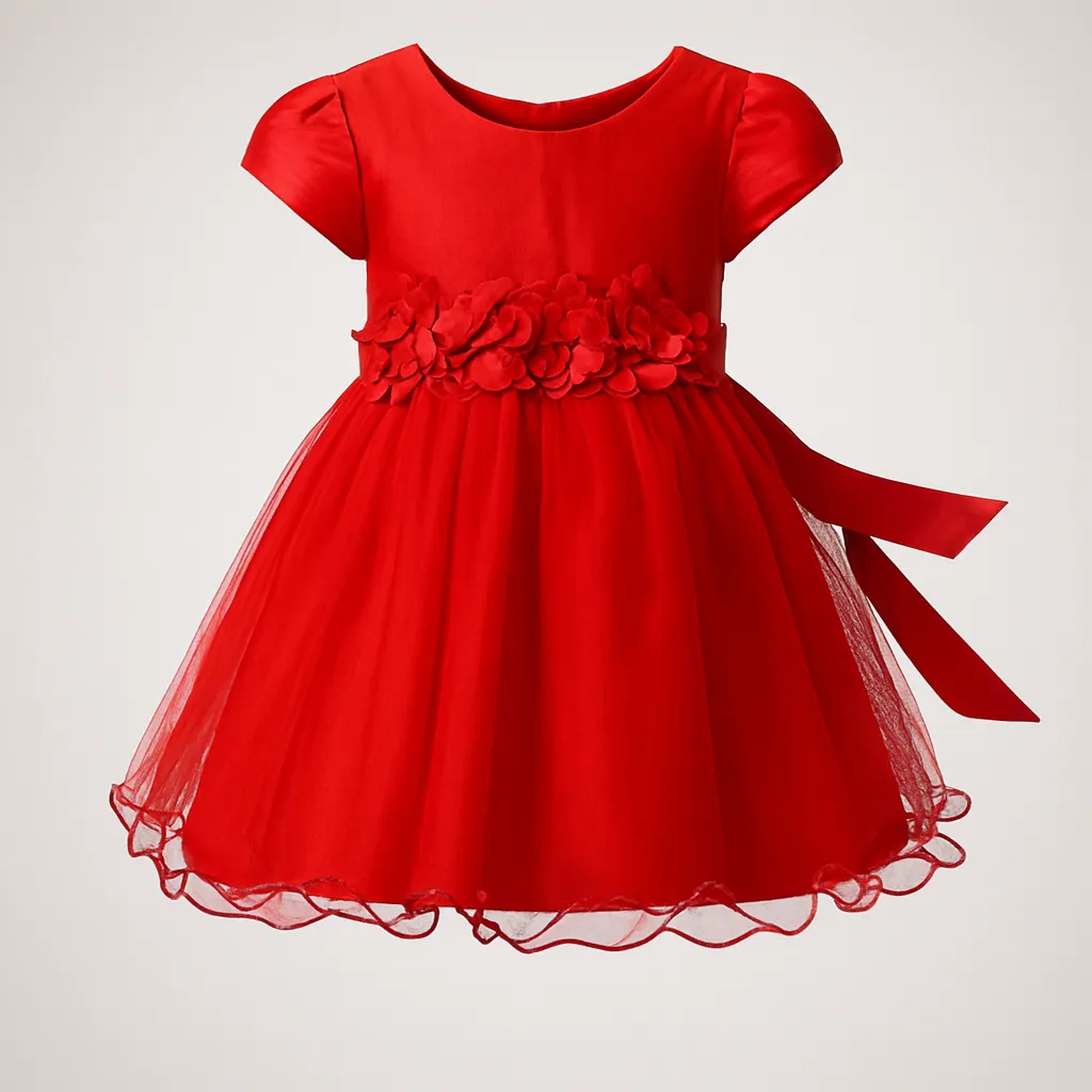 Imported Girls Red Frock