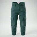 Bacha Party Girls Green Cotton Pant