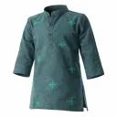 Pepperland Boys Emb Green Kurta