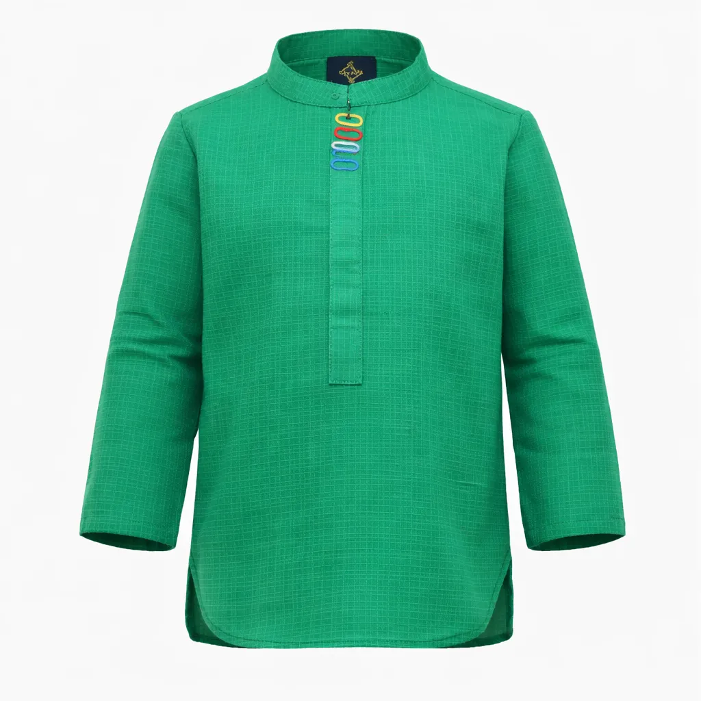 Pepperland Boys Green Kurta (3-4Y)