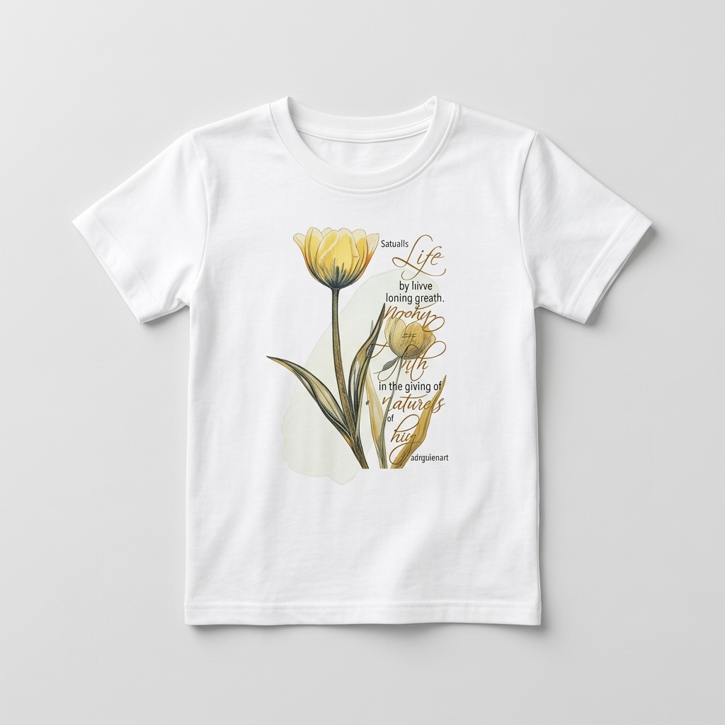 Minnie Minors Girls White flower TShirt (12-18M)