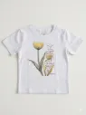 Minnie Minors Girls White flower TShirt