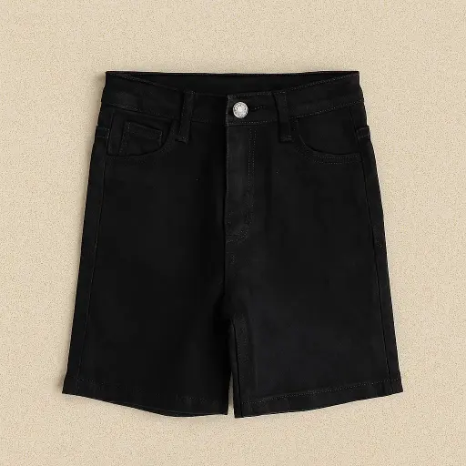 Breakout Black Denim Shorts