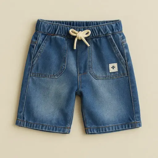 Red Tag Blue Denim Shorts