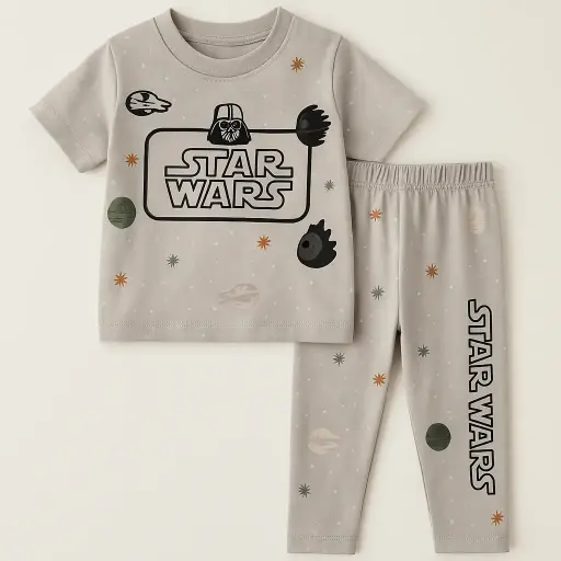 Rollover Grey Star war Co-Ord Set