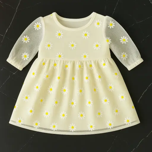 Minnie Minor White Net Frock
