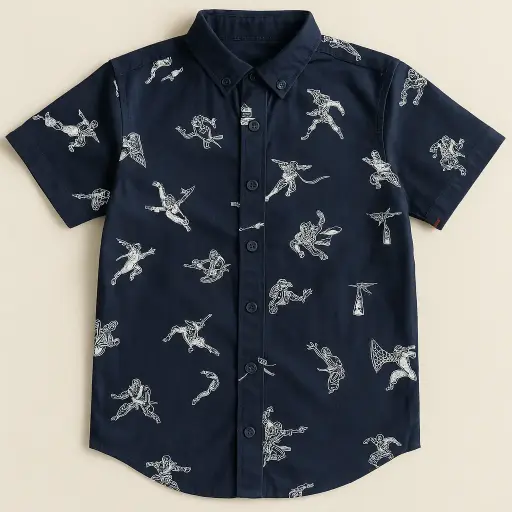Rollover Spiderman Casual Shirt