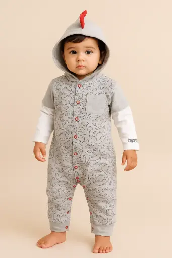 MiniCar Infant Dino Romper