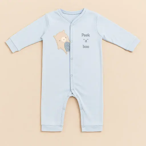 MiniCar Infant skyblue Romper