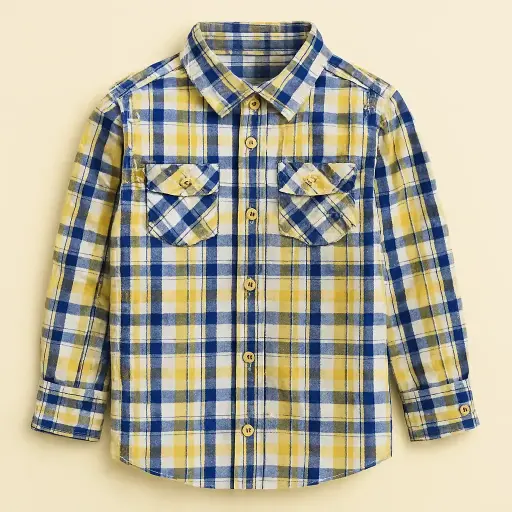 RollOver Yellow Blue Shirt
