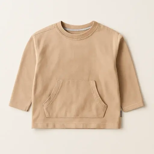 RollOver Beige Pocket Tee