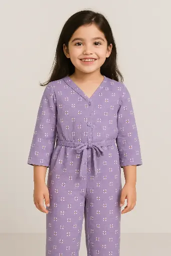 Purple Bee Jumpsuit