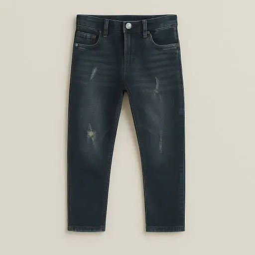Rollover Blue Denim Jeans