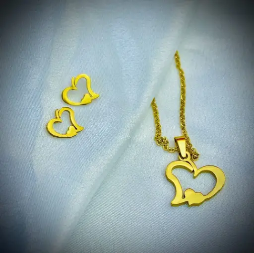 Heart Shape Stenless Steal Necklace