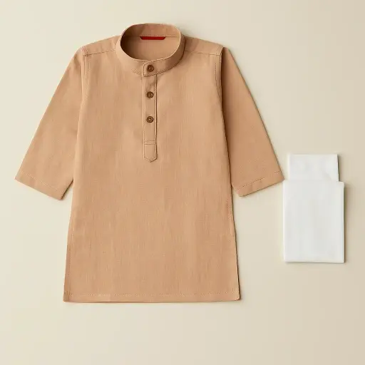 Boys Brown Kurta Trouser