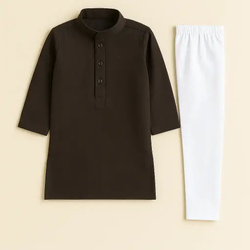 Boys Chocolate Kurta Trouser