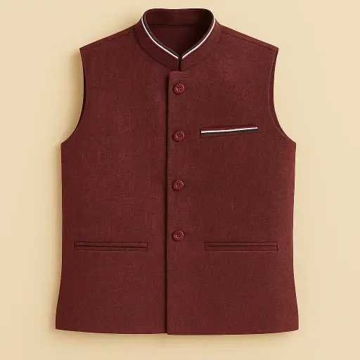 Boys Red Ribbion Waistcoat
