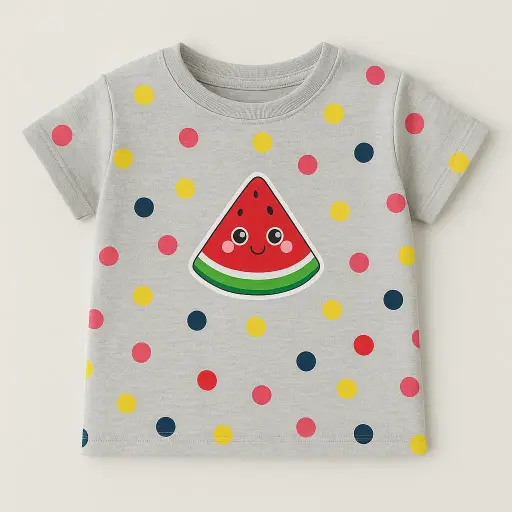 Minnie Minors Gray Multi-Circle TShirt