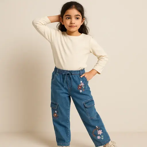Urban Junior Light Blue EMB Jeans